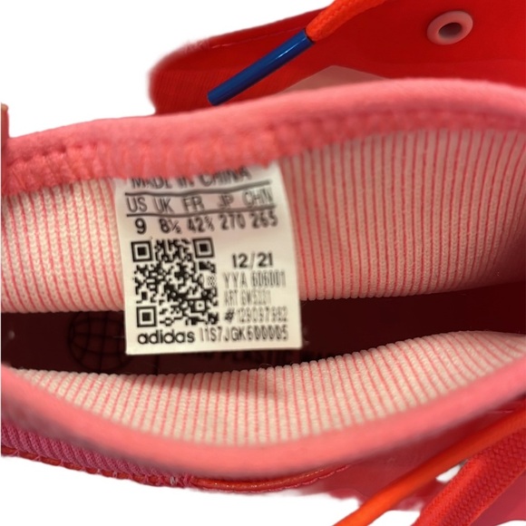 Unisex Addidas Pink and Blue Gravel Cycling Shoes Size Mens US 9/Womens US 10 - Picture 2 of 4